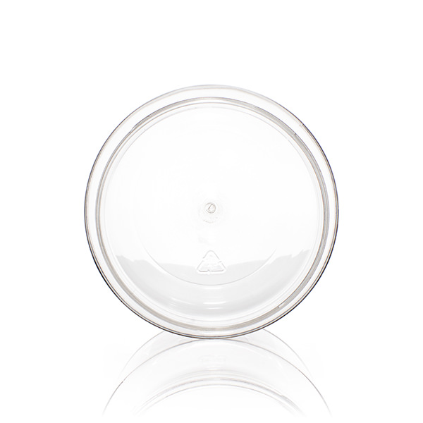 1000ML CLEAR WIDE MOUTH LABEL INDENT ROUND PET PLASTIC JAR - 109MM-detail image