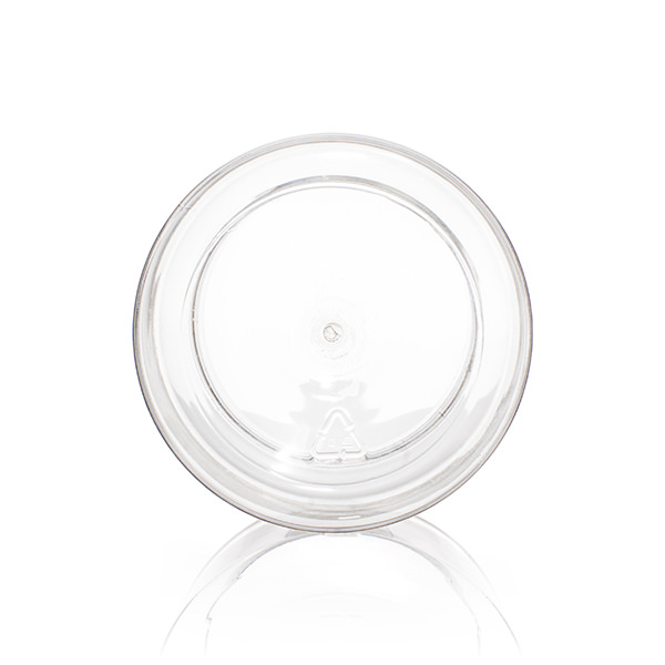 1000ML CLEAR WIDE MOUTH LABEL INDENT ROUND PET PLASTIC JAR - 109MM-detail image