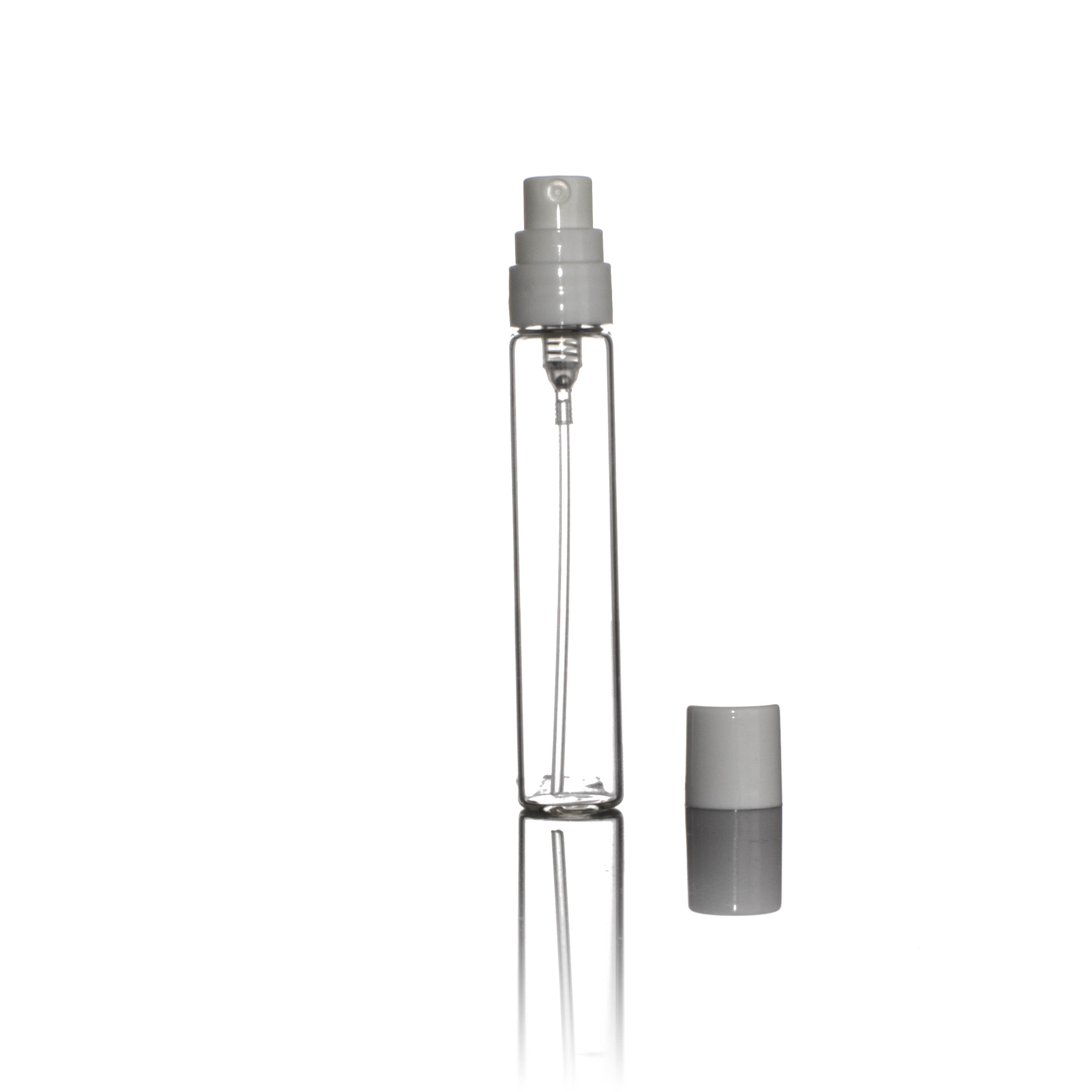 5ML FLINT GLASS REPLICA STILO VIAL WITH PP PLASTIC SCREW PUMP 50MCL OUTPUT - 11MM NECK