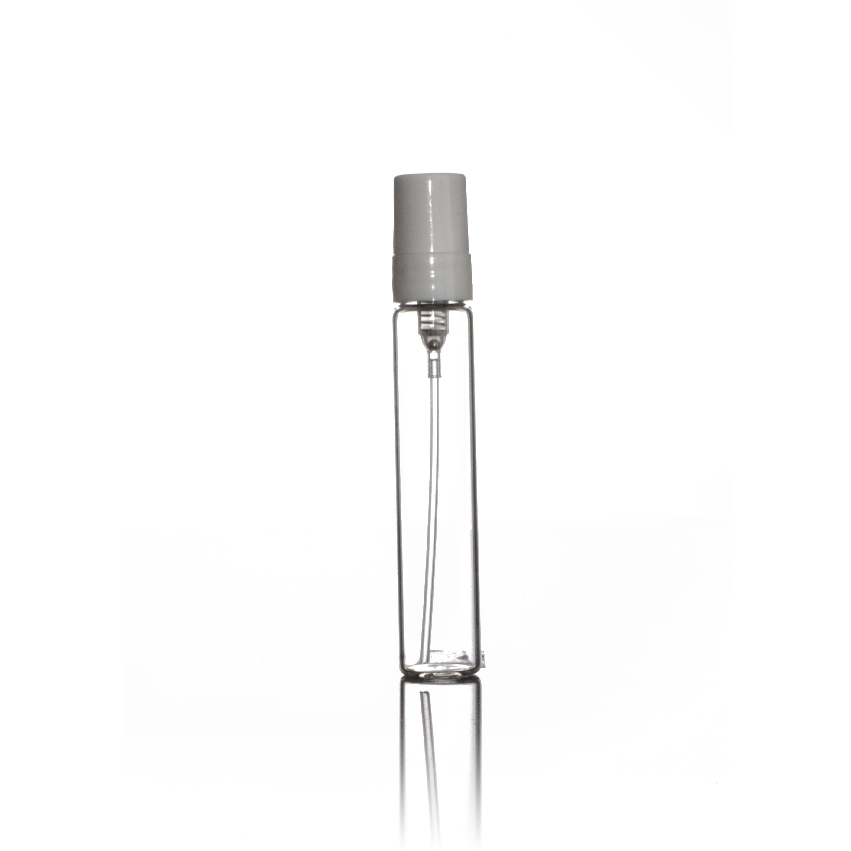 5ML FLINT GLASS REPLICA STILO VIAL WITH PP PLASTIC SCREW PUMP 50MCL OUTPUT - 11MM NECK-detail image