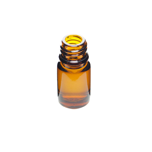 5ml Amber Glass Dropper Bottle Round with 0.9mm Vertical Dropper