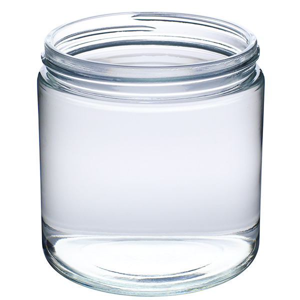 16OZ FLINT GLASS NO TREATMENT CREAM ROUND WITH 89-405 NECK