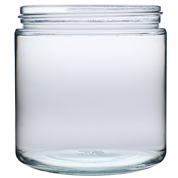 16OZ FLINT GLASS NO TREATMENT CREAM ROUND WITH 89-405 NECK-detail image