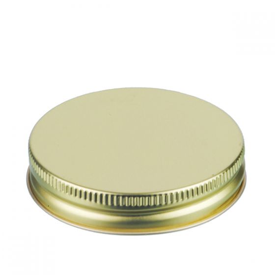 70G GOLD RIB SIDE METAL SCREW CAP - PULP / POLY LINER