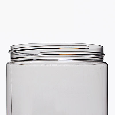 16OZ CLEAR WIDE MOUTH ROUND PET JAR - 89-400-detail image