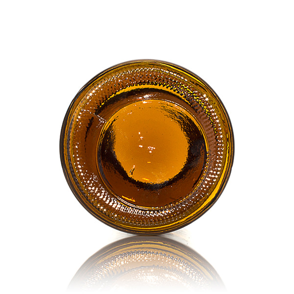 500CC AMBER GLASS WIDE MOUTH ROUND  WITH 53-400 NECK FINISH-detail image