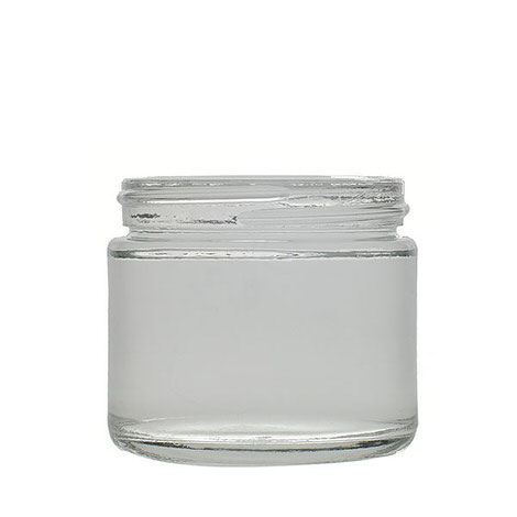 1 oz Clear Glass Straight Sided Jars 43-400 Neck Finish