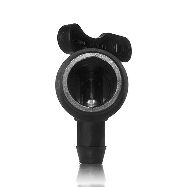 3/4" BLACK PP/HDPE WATER BUTT FAUCET FOR BULKHEAD FITTING-detail image