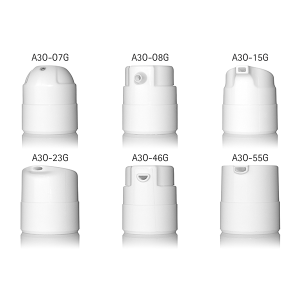 75ML WHITE MEZZO AIRLESS DISPENSER ROUND - 37MM DIAMETER-detail image