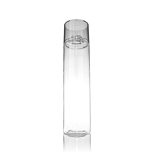 8OZ (236ML) CLEAR PET CYLINDER BOTTLE - 20MM CRIMP NECK-detail image