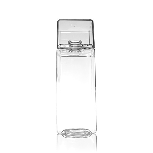 8OZ (236ML) CLEAR PET SQUARE BOTTLE - 20MM CRIMP NECK-detail image