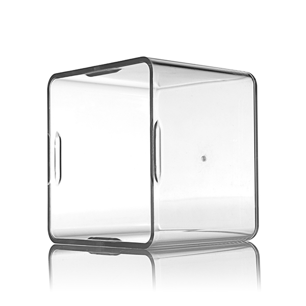 CLEAR SMOOTH SIDE / SMOOTH TOP PET PLASTIC SQUARE OVERCAP-detail image