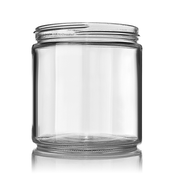 16 oz. Flint Straight Sided Jar w/Lid