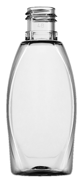 30ML CLEAR ALMENDRA OBLONG PET PLASTIC BOTTLE - 15-415 NECK