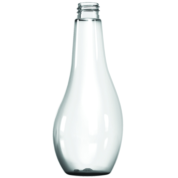 350ML CLEAR BRASILENA PET PLASTIC BOTTLE - 24-410 NECK