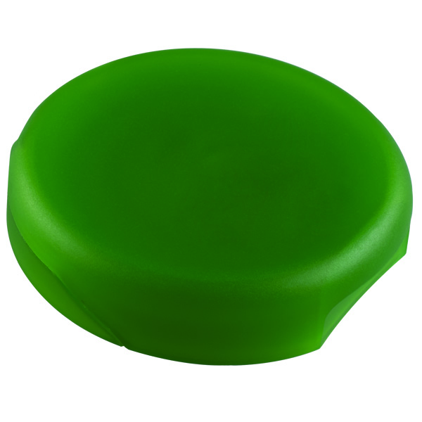 22MM GREEN PP ROUND LOW PROFILE DISPENSING FLIP TOP CLOSURE