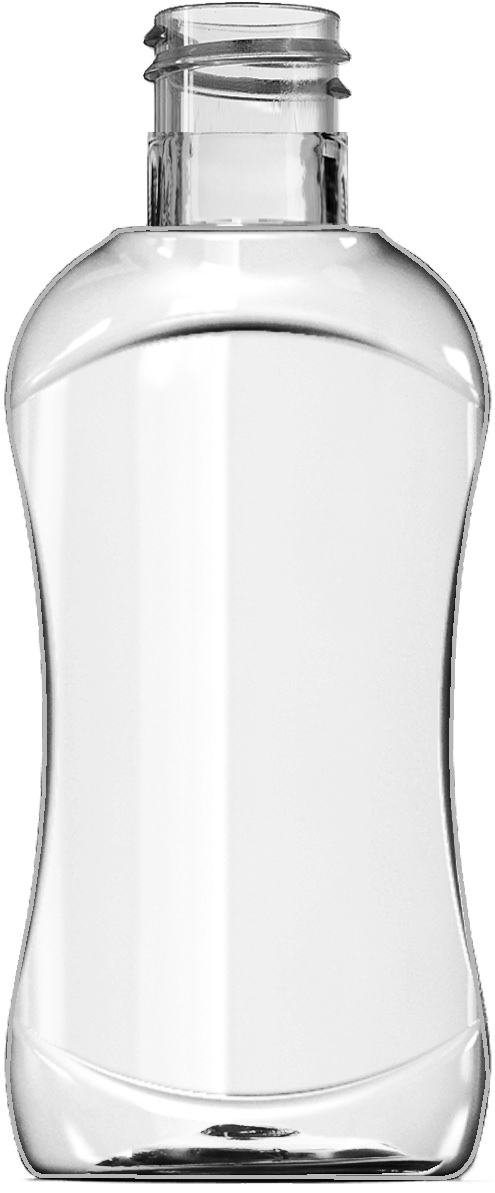 50ML CLEAR SILUETA PET PLASTIC BOTTLE - 18-415 NECK