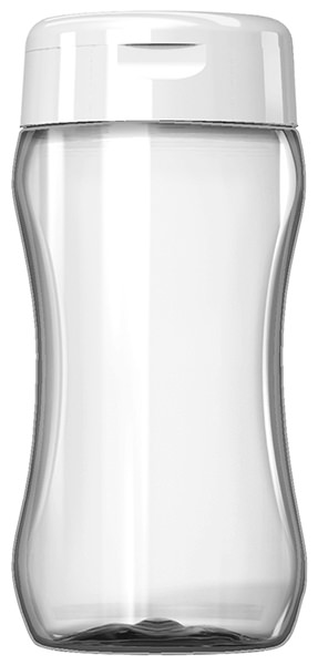 125ML CLEAR EURO SILUETA OBLONG PET PLASTIC BOTTLE - 25MM NECK