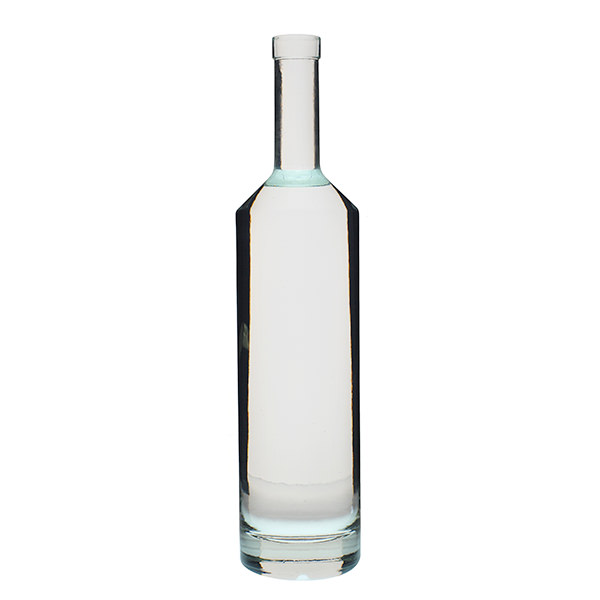 750ML FLINT GLASS IDAHO SPIRITS BOTTLE  BAR TOP ROUND - 18.5MM NECK-detail image