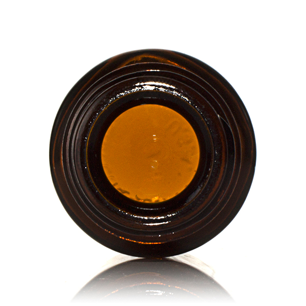 30CC AMBER POUR-OUT ROUND GLASS BOTTLE - 28-430 NECK-detail image