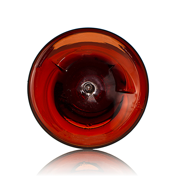 1 LITER AMBER COSMO ROUND PLASTIC BOTTLE - 28-410 NECK-detail image