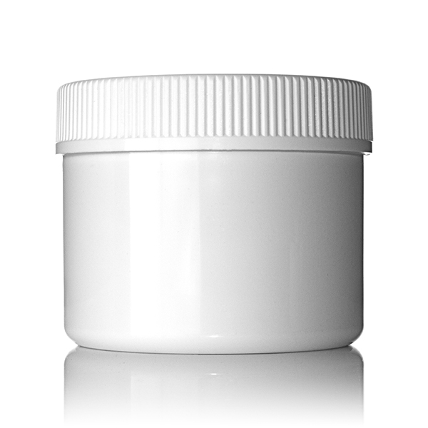  6OZ WHITE PET WIDE MOUTH JAR - 70-400 NECK-detail image