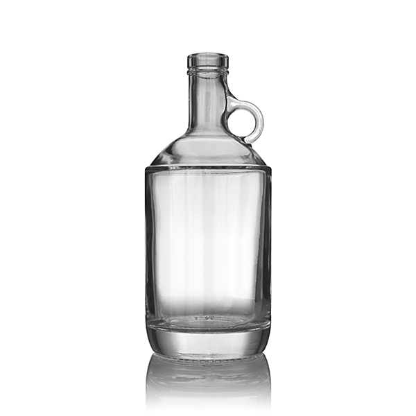 1LITER FLINT GLASS MOONSHINE BAR TOP SPIRITS BOTTLE - 21.5 NECK