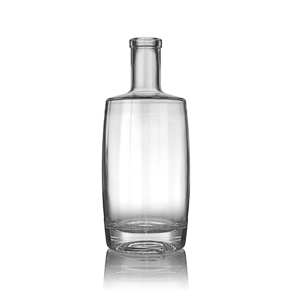 750ML FLINT GLASS PORT NORRRIS SPIRITS BAR TOP ROUND - 21.5MM NECK