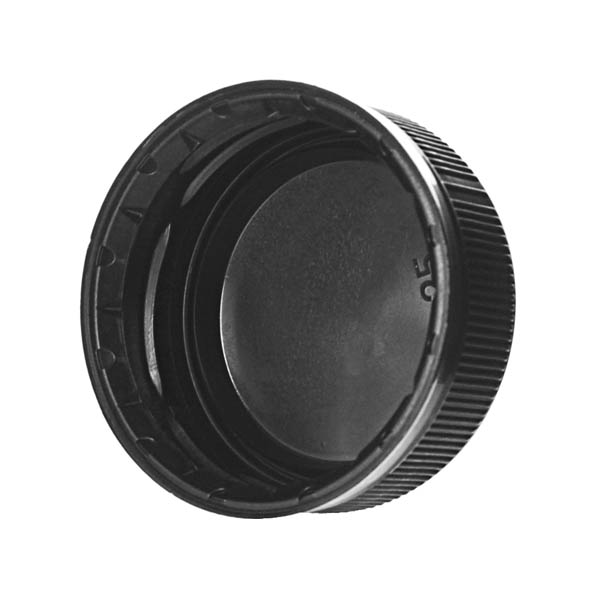 38-DS1.5 BLACK RIB SIDE/ MATTE TOP HDPE TAMPER EVIDENT DROP BAND PLUG SEAL CLOSURE-detail image