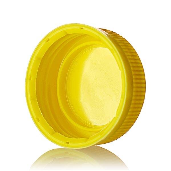 38-385 YELLOW DBJ RIB SIDE MATTE TOP DROP BAND PLUG SEAL TEMPER EVIDENT CAP-detail image