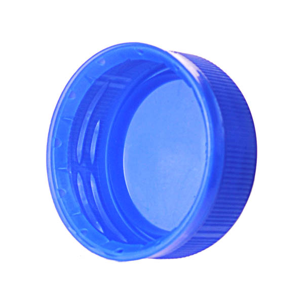 38-DS1.5 BLUE RIB SIDE/ MATTE TOP HDPE TAMPER EVIDENT DROP BAND PLUG SEAL CLOSURE-detail image