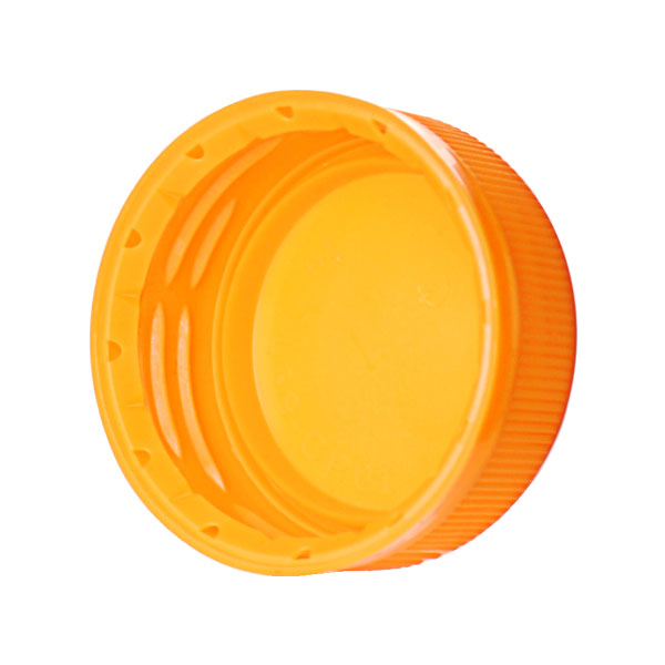 38-DS1.5 ORANGE RIB SIDE/ MATTE TOP HDPE TAMPER EVIDENT DROP BAND PLUG SEAL CLOSURE-detail image