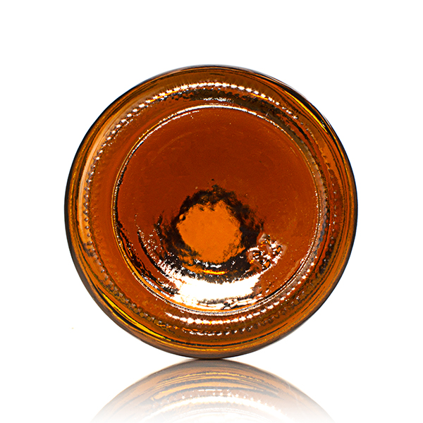 8OZ AMBER GLASS BOSTON ROUND - 24-405 NECK-detail image