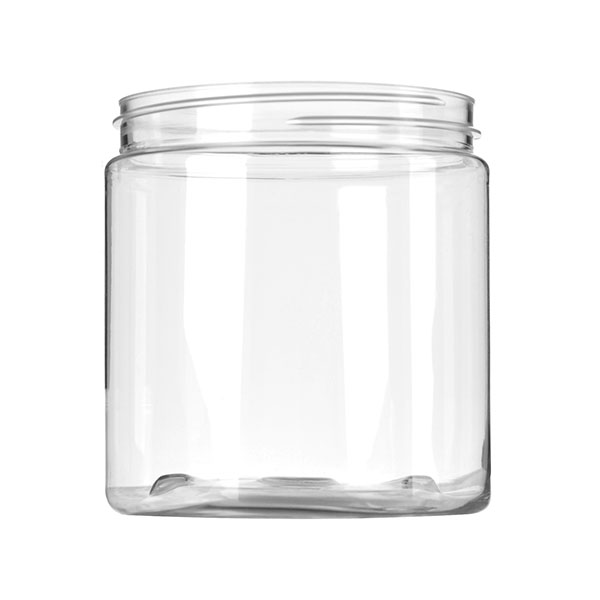 8OZ CLEAR PET WIDE MOUTH JAR - 70-400 NECK