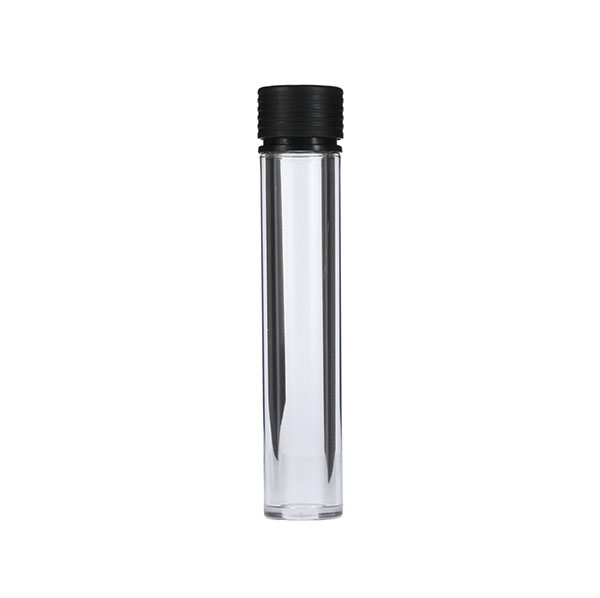 115MM CLEAR PET SPIRAL CR TUBE WITH BLACK TAMPER EVIDENT BREAK-OFF BAND CLOSURE