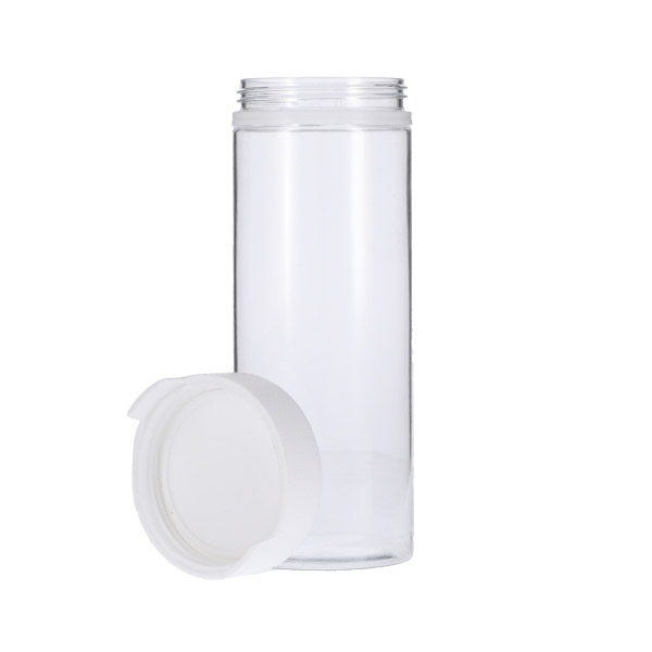 8OZ (240CC) CLEAR PET AVIATOR CR JAR WITH WHITE TAMPER EVIDENT BREAK-OFF BAND CLOSURE-detail image