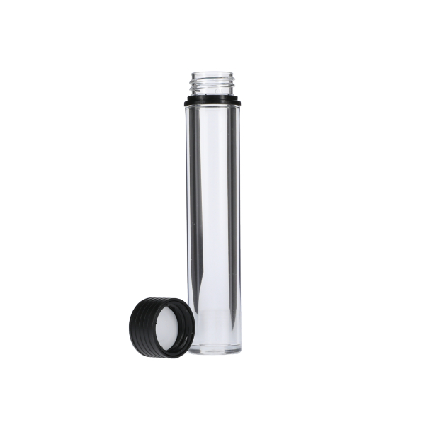 115MM CLEAR PET SPIRAL CR TUBE WITH BLACK TAMPER EVIDENT BREAK-OFF BAND CLOSURE-detail image