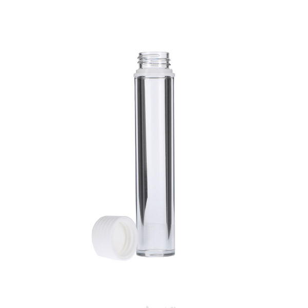 115MM CLEAR PET SPIRAL CR TUBE WITH WHITE TAMPER EVIDENT BREAK-OFF BAND CLOSURE-detail image