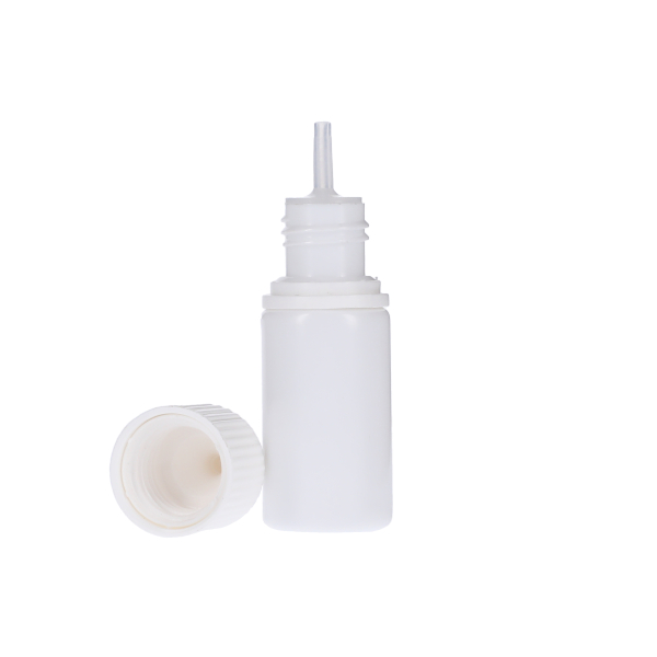 10ML WHITE PET UNICORN BOTTLE WITH WHITE CR TAMPER EVIDENT BREAK-OFF BAND CLOSURE-detail image