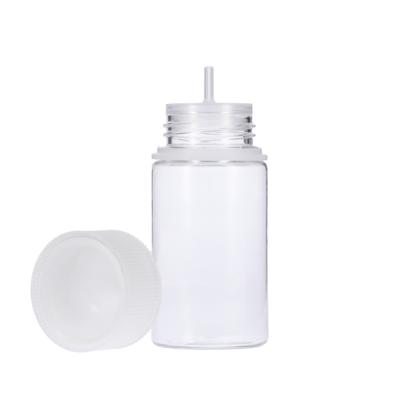 60ML CLEAR PET MINI UNICORN BOTTLE WITH NATURAL CR TAMPER EVIDENT BREAK-OFF BAND CLOSURE-detail image