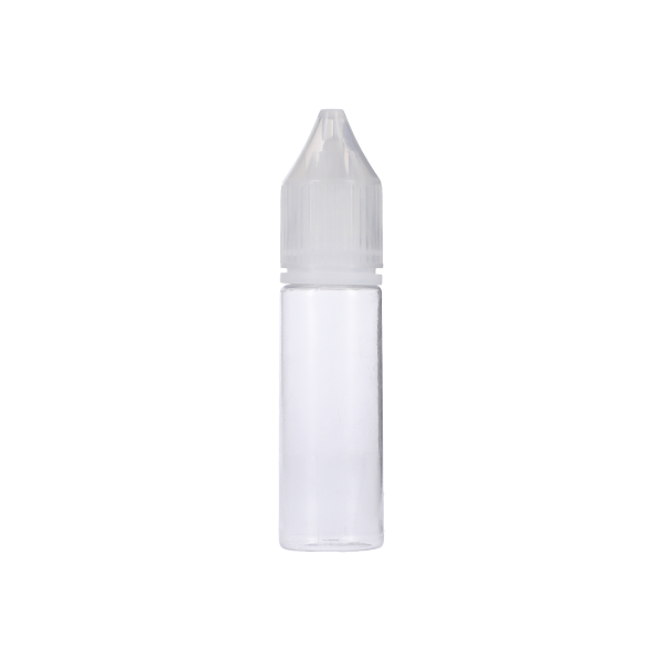 15ML CLEAR PET UNICORN BOTTLE WITH NATURAL CR TAMPER EVIDENT BREAK-OFF BAND CLOSURE