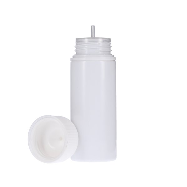 120ML WHITE PET UNICORN BOTTLE WITH WHITE CR TAMPER EVIDENT BREAK-OFF BAND CLOSURE-detail image