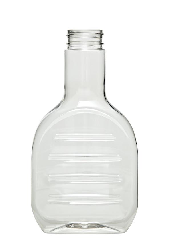 16 oz Clear PET Plastic Dressing Bottles