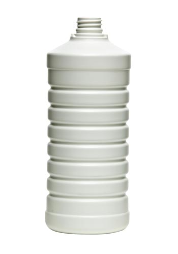 32OZ NATURAL RIBBED ROUND HDPE WITH 28MM NECK