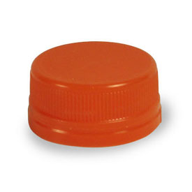 Orange Unlined Tamper-Evident Cap for Juice Bottles - 2500/Case