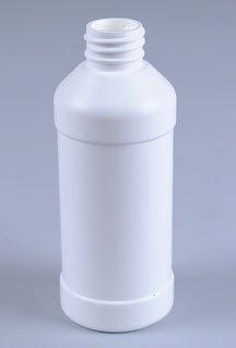 B425, 4 oz. Natural HDPE Plastic Modern Round Bottle, 24mm, 24-410