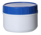 32OZ WHITE CANISTER ROUND HDPE WITH 120MM NECK