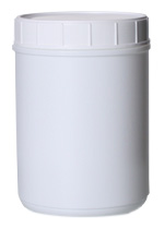 70OZ WHITE CANISTER ROUND HDPE WITH 120MM NECK