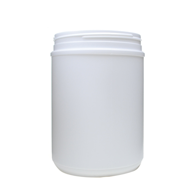 70OZ WHITE STRAIGHT SIDED ROUND HDPE PLASTIC CANISTER - 120MM NECK