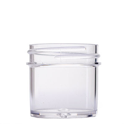 1 oz Clear Glass Straight Sided Jars 43-400 Neck Finish